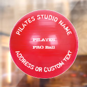 Autocollant Pour Fenêtre Pilates Studio Propriétaire Pilates Classe Pilates (Feuille 2)