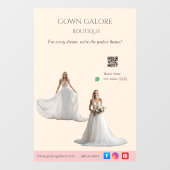 Autocollant Pour Fenêtre Pink Bridal Bliss Celebrate Love Happiness Wedding (Feuille)