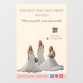 Autocollant Pour Fenêtre Pink Bridal Bliss Celebrate Love Happiness Wedding (Feuille)