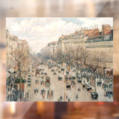 Autocollant Pour Fenêtre Pissarro - Boulevard Montmartre, Soleil après-midi (Feuille 2)