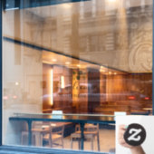 Autocollant Pour Fenêtre PixDezines Aquarelle Eucalyptus Sprig (Fenêtre de café)