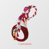 Autocollant Pour Fenêtre Pixie de Noël Mermaid Thunder_Cove (Feuille)