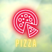 Autocollant Pour Fenêtre Pizza Business Neon (Feuille 3)