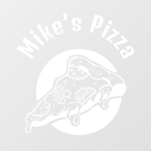 Autocollant Pour Fenêtre Pizza Restaraunt Custom Business (Feuille)