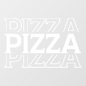 Autocollant Pour Fenêtre Pizza Restaurant Custom Business (Feuille)