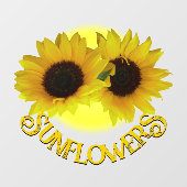 Autocollant Pour Fenêtre Plafond de tournesol Customisé (Feuille)