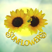 Autocollant Pour Fenêtre Plafond de tournesol Customisé (Feuille 3)