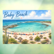 Plage de bébé Aruba Voyage souvenir des Caraïbes