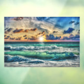 Autocollant Pour Fenêtre Plage Sunset (Feuille 3)