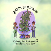 Autocollant Pour Fenêtre Plus Noël de chats (Feuille 3)