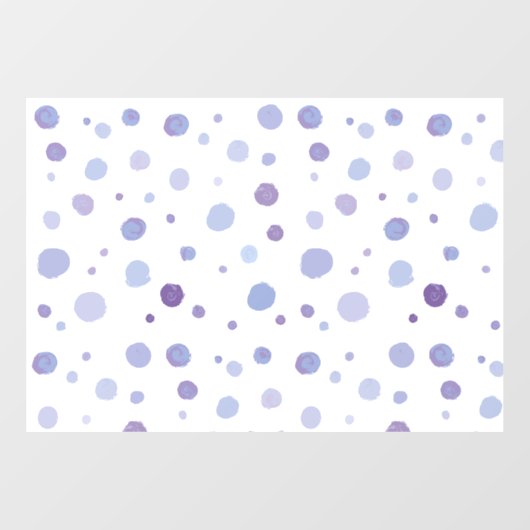 Autocollant Pour Fenêtre pois peint à la main (Feuille)