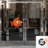 Autocollant Pour Fenêtre Poisson (Porte de bureau)