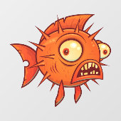 Autocollant Pour Fenêtre Poisson (Feuille)