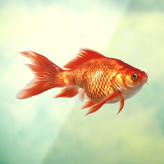 Autocollant Pour Fenêtre Poisson d'or (Feuille 3)