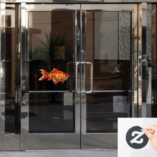 Autocollant Pour Fenêtre Poisson d'or (Porte de bureau)