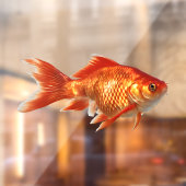 Autocollant Pour Fenêtre Poisson d'or (Feuille 2)