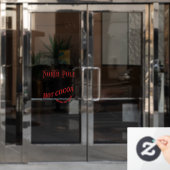 Autocollant Pour Fenêtre Pôle Nord - Art du mot (Porte de bureau)