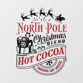 Autocollant Pour Fenêtre Pôle Nord - Art du mot (Feuille)