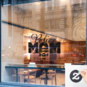 Autocollant Pour Fenêtre Police Maman Valise auto (Fenêtre de café)