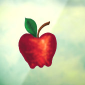 Autocollant Pour Fenêtre pomme rouge (Feuille 3)