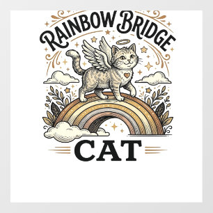Autocollant Pour Fenêtre Pont Arc-en-ciel Chat Chat Mémorial Pont Arc-en-ci