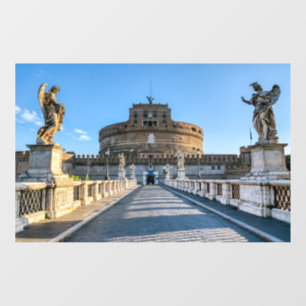 Autocollant Pour Fenêtre Pont et Château Sant'Angelo - Rome, Italie