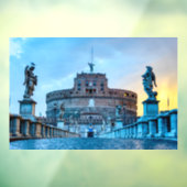 Autocollant Pour Fenêtre Ponte Sant'Angelo à l'aube - Rome Italie (Feuille 3)