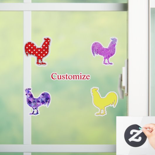 Autocollant Pour Fenêtre Poules de poulet Thunder_Cove  (Maison)