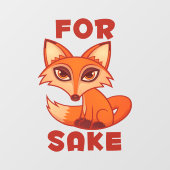 Autocollant Pour Fenêtre Pour le renard (Feuille)