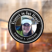 Autocollant Pour Fenêtre Pour toujours dans nos coeurs Photo souvenir (Feuille 2)