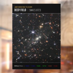 Autocollant Pour Fenêtre Premier champ profond de l'univers par James webb
