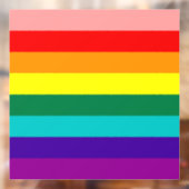 Autocollant Pour Fenêtre Premier drapeau de la Fierté arc-en-ciel (Feuille 2)