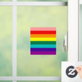 Autocollant Pour Fenêtre Premier drapeau de la Fierté arc-en-ciel (Maison)