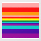 Autocollant Pour Fenêtre Premier drapeau Rainbow Pride  (Feuille)