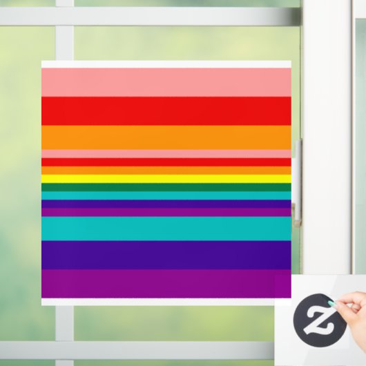 Autocollant Pour Fenêtre Premier drapeau Rainbow Pride  (Maison)