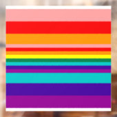 Autocollant Pour Fenêtre Premier drapeau Rainbow Pride  (Feuille 2)