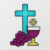 Autocollant Pour Fenêtre Première sainte communion (Feuille)