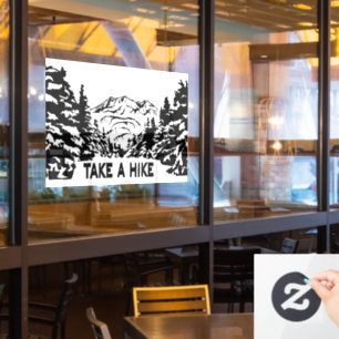 Autocollant Pour Fenêtre Prenez une citation Hippique paysage montagnard mo