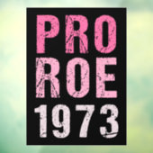 Autocollant Pour Fenêtre Pro Roe 1973 (Feuille 3)
