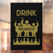 Autocollant Pour Fenêtre Procurez-vous des boissons à vin (Feuille 2)