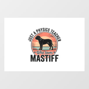 Autocollant Pour Fenêtre Professeur de physique aime T-shirt vintage de chi