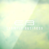 Autocollant Pour Fenêtre Professionnel moderne Minimal Entreprise Nom d'ent (Feuille 3)