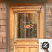 Autocollant Pour Fenêtre Promenades à pied Whimsical Bienvenue établissemen (Porte d'accueil)