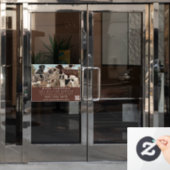 Autocollant Pour Fenêtre Promeneur de Chiens Garde d'Animaux Professionnel  (Porte de bureau)