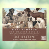 Autocollant Pour Fenêtre Promeneur de Chiens Garde d'Animaux Professionnel  (Feuille 3)