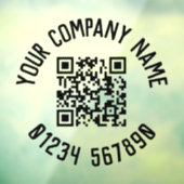 Autocollant Pour Fenêtre Promotion commerciale avec code QR (Feuille 3)