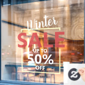 Autocollant Pour Fenêtre Promotion de vente d'entreprise moderne (Fenêtre de café)