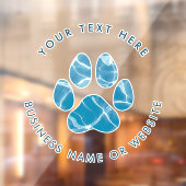 Autocollant Pour Fenêtre Promotionnel Lavage des Pattes d'Animal de Compagn (Feuille 2)