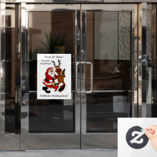Autocollant Pour Fenêtre Prost it bags - Joyeux Noël! Texte allemand