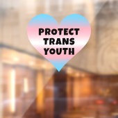 AUTOCOLLANT POUR FENÊTRE PROTÉGER LES JEUNES TRANS (Feuille 2)